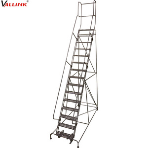 Easily Aluminum Assembly Movable Safety Step 3-step Platform Step Ladder With Platform For Supermarkets