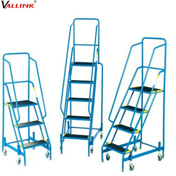 Easily Aluminum Assembly Movable Safety Step 3-step Platform Step Ladder With Platform For Supermarkets