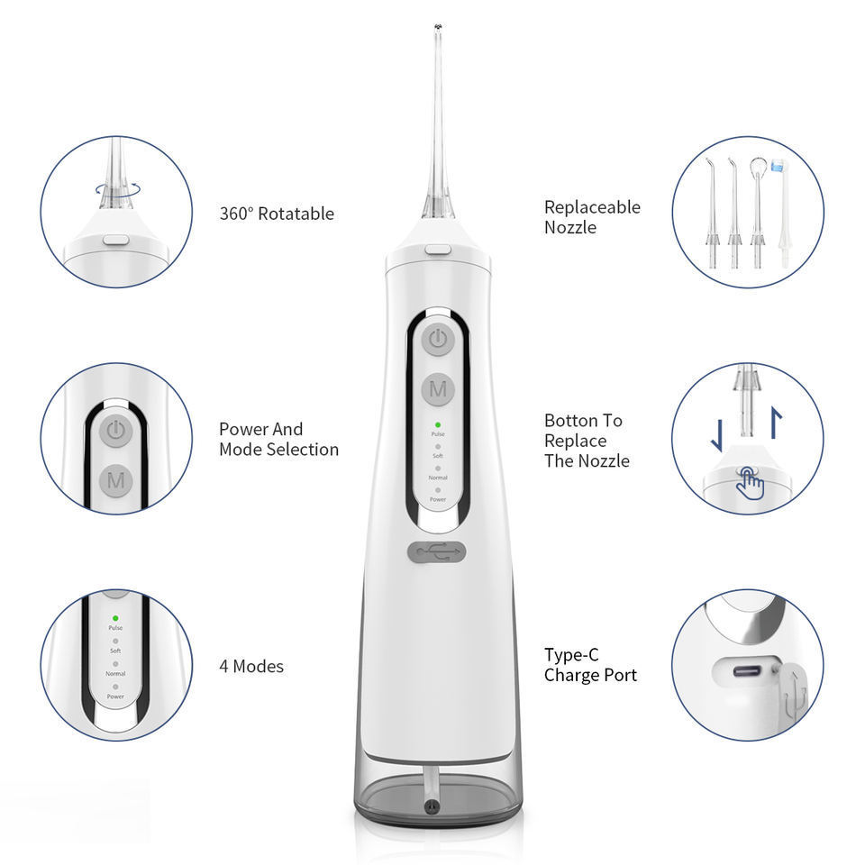 China flosser irrigator dental instrument washer air scaler spa ultrasonic plaque remover teeth scaling machine oral irrigator