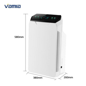 China trade portable bedroom smart 12v charcoal air purifying bag purifier hepa filter home large room auto mode air cleaner