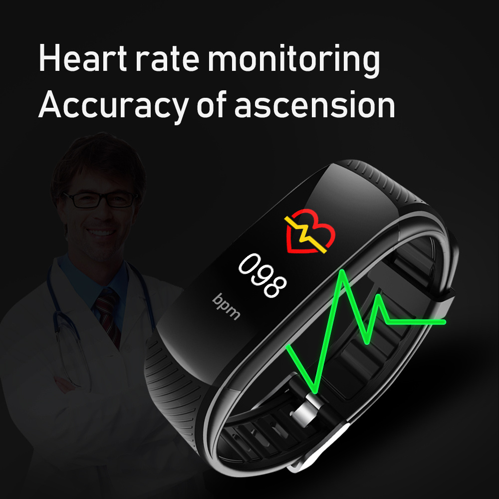 Health sleep fitness band activity step heart rate tracker blood pressure weather sport smart watch ring bracelet