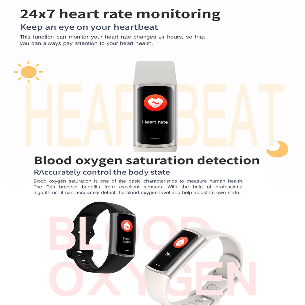 Full hd touch screen smart watch android ios mobile phone smart band sport heart rate blood pressure monitor wristband