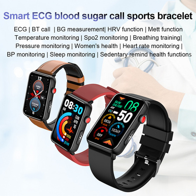 Smart watch with ce rohs PPG ECG blood pressure monitor function smart watch waterproof bracelet smartwatch for ios android