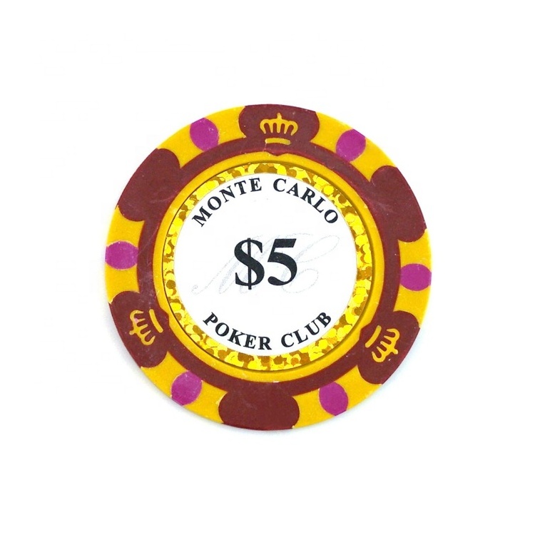 Hot Selling Style Convenient Harmless Nontoxic Custom Printed Logo Numbers Ceramic Poker Chips