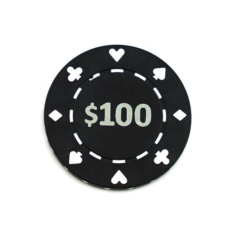 Custom Cheap Made Composite Single Isolated Gift Souvenir Game Coin Size Gambling Props Dice Clay Poker Chips Casino Token