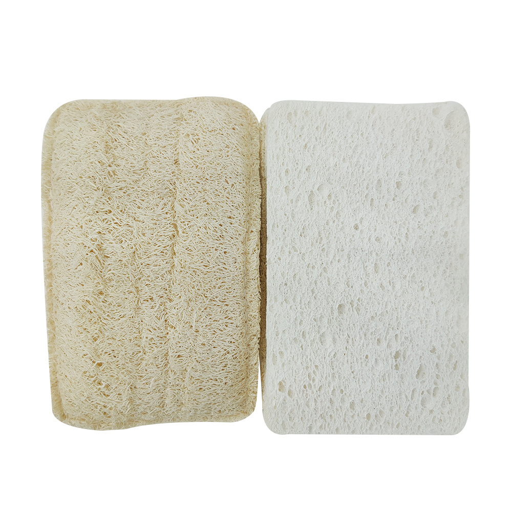 Wholesale Cellulose Kitchen Dish Pot Scrubbing Magic Sponge Household Natural Cleaning Loofah Sponge