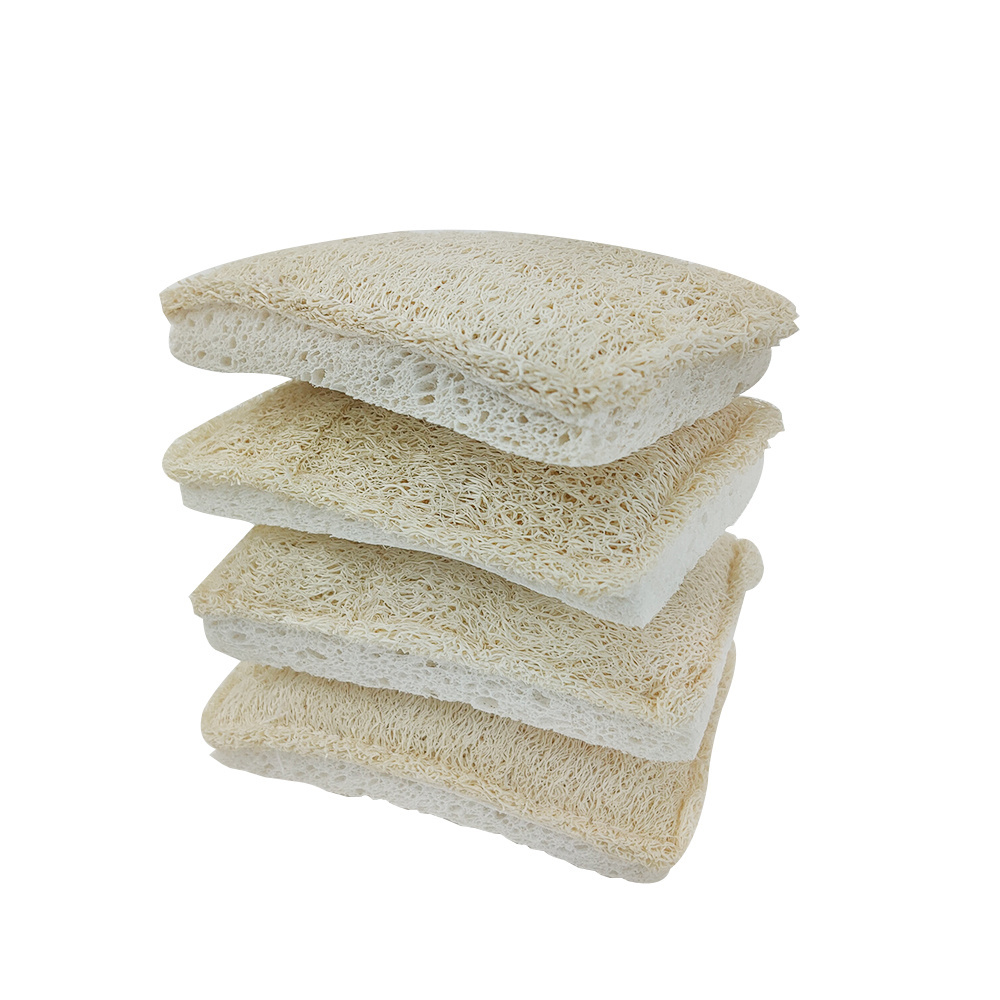 Wholesale Cellulose Kitchen Dish Pot Scrubbing Magic Sponge Household Natural Cleaning Loofah Sponge