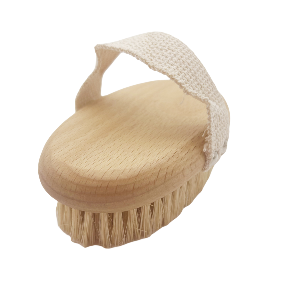 Wholesale Natural Bristle Foot Dead Dry Skin Massage Scrubber Shower Rubbing Brush Skin Body Brush For Bathroom Accessories