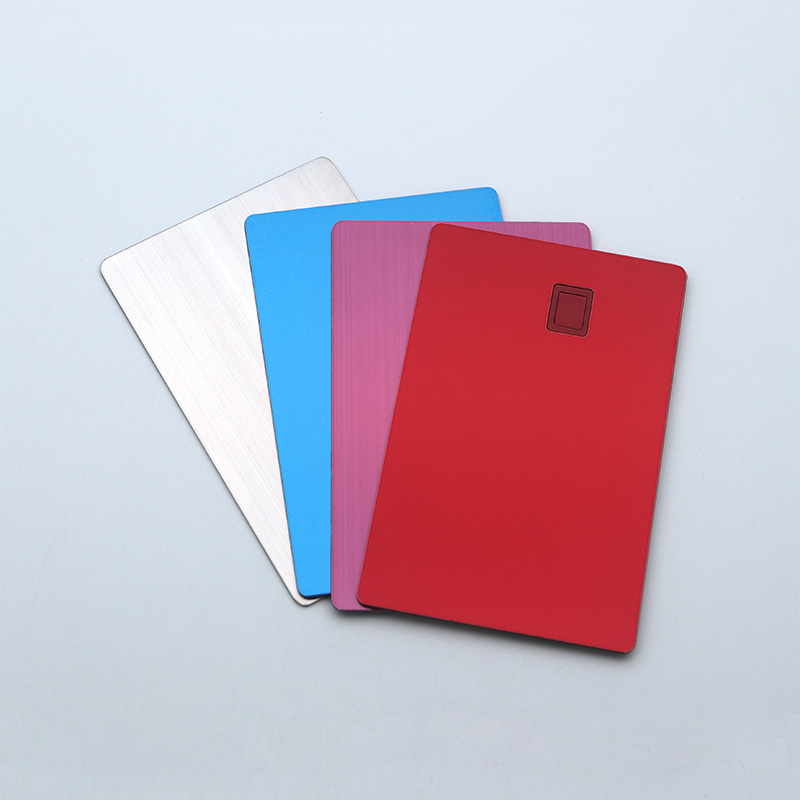 free sample custom blank metal bank atm card printing services rfid nfc chip metal credit card