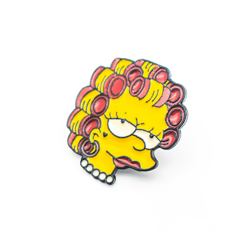 In Stock Cartoon Simpsons Funny Pins Cute Anime Soft Hard Enamel Metal Badges Pins