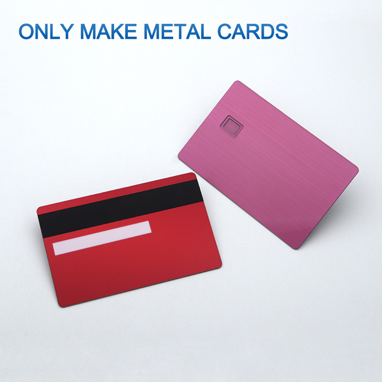 free sample custom blank metal bank atm card printing services rfid nfc chip metal credit card