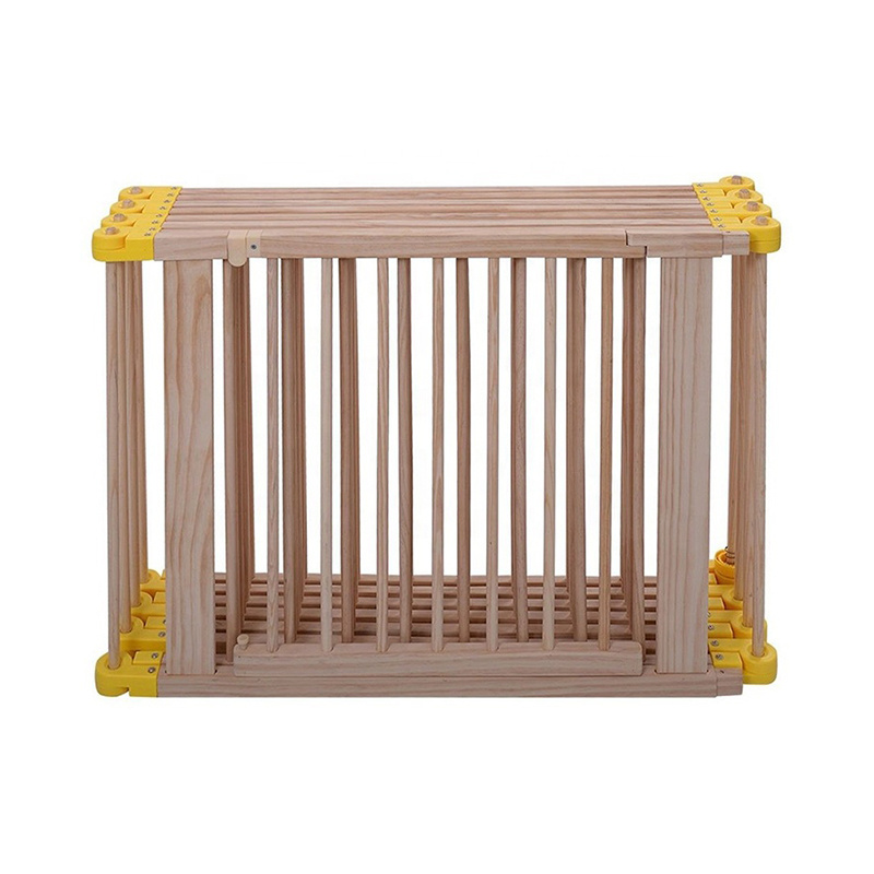 Child Room Divider 8 Sided Baby Children Kid Wooden Playpen fence With Gate