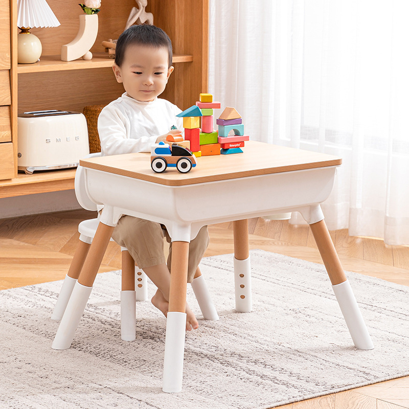 Kids Toddler Wooden Table and Chair Set Party Event Kids Study Table Furniture for Children's Room