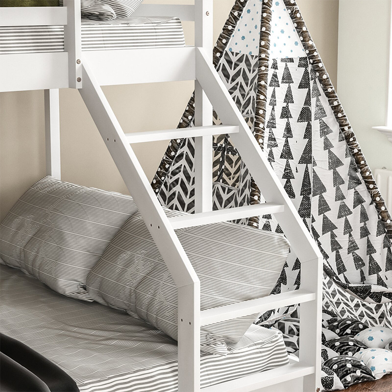 Bedroom furniture loft bed queen size tripple bunk bed baby wooden bed