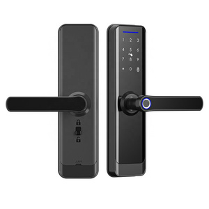 Hot Popular Automatic Smart System Bluetooth Digital Entry Lock Fingerprint Keyless Slim Electronic Smart Tuya Door Lock