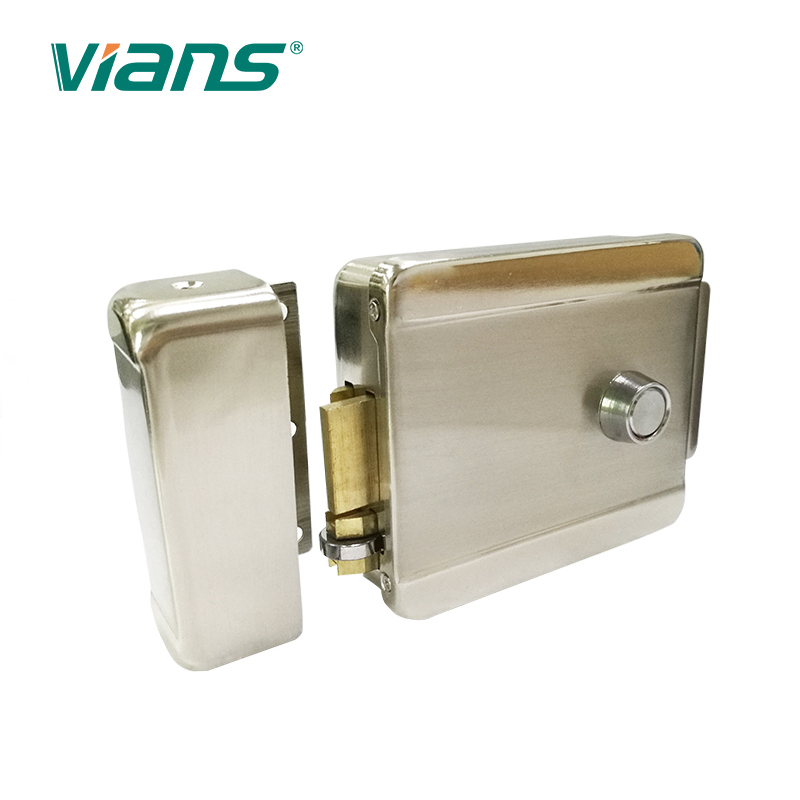 Push Button 12V Electric Door Lock Electric Rim Lock