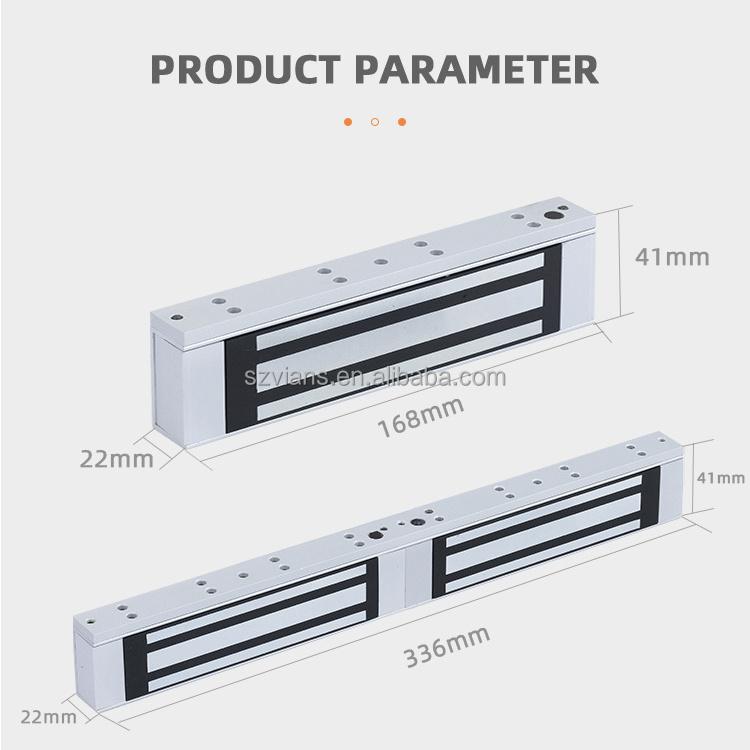 VIANS Double Door Metal Security Gate Magnetic Lock Power 12V 24V 180kg Electromagnetic 350lbs Electric EM magnetic LOCK