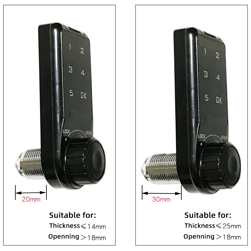 VIANS Combination Lock Door Access Locker Contact Keypad Password Digital Coded Electronic Security Cabinet LOCK