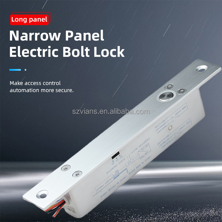 VIANS Long Narrow panel Electric Fail safe fail secure 12v electric solenoid dead drop time delay electric Bolt lock