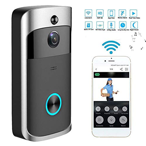 Night Vision Smart Camera Doorbell  Wireless Door Ring Video Intercom Security System