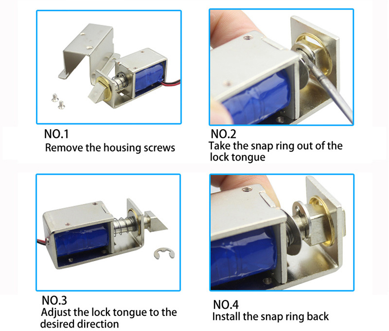 VIANS electric solenoid magnetic lock Micro safe Bolt Lock Door Gate Release Assembly Electric Control MINI desk Cabinet Lock