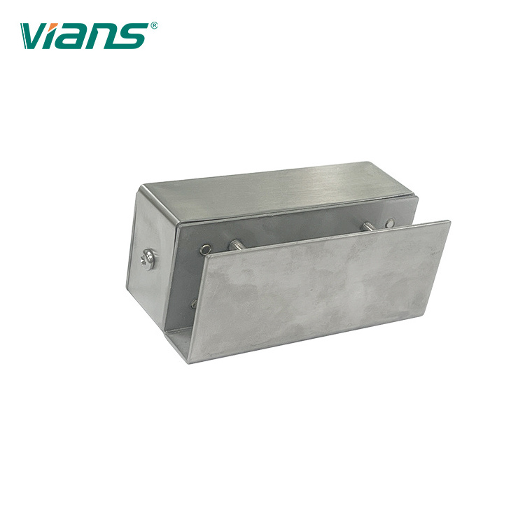 VIANS Aluminum Frame less glass door Small Bracket glass gate door Electric Bolt Lock bracket