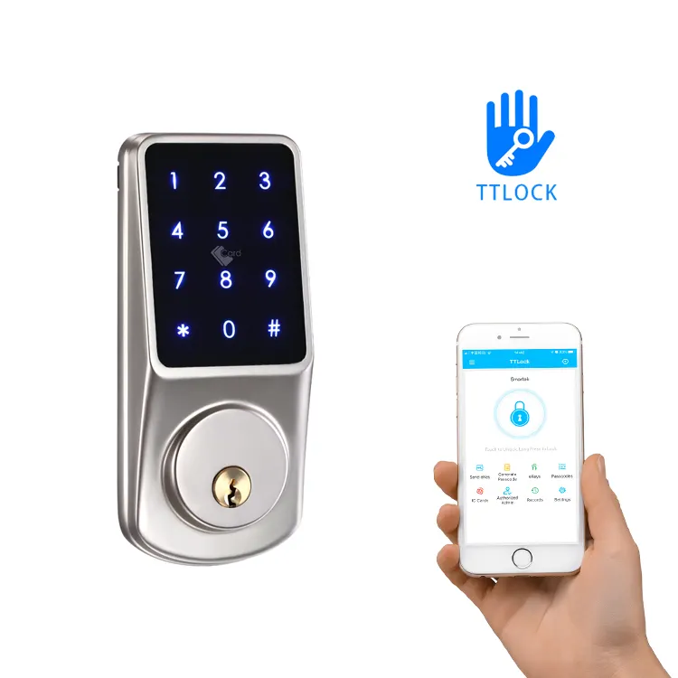 Tuya TTLock Smart Deadbolt Door Lock Remote Control Door Lock Digital Password Lock