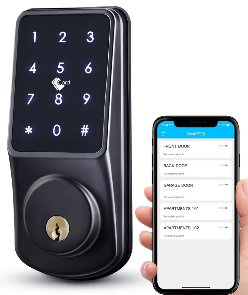 Tuya TTLock Smart Deadbolt Door Lock Remote Control Door Lock Digital Password Lock