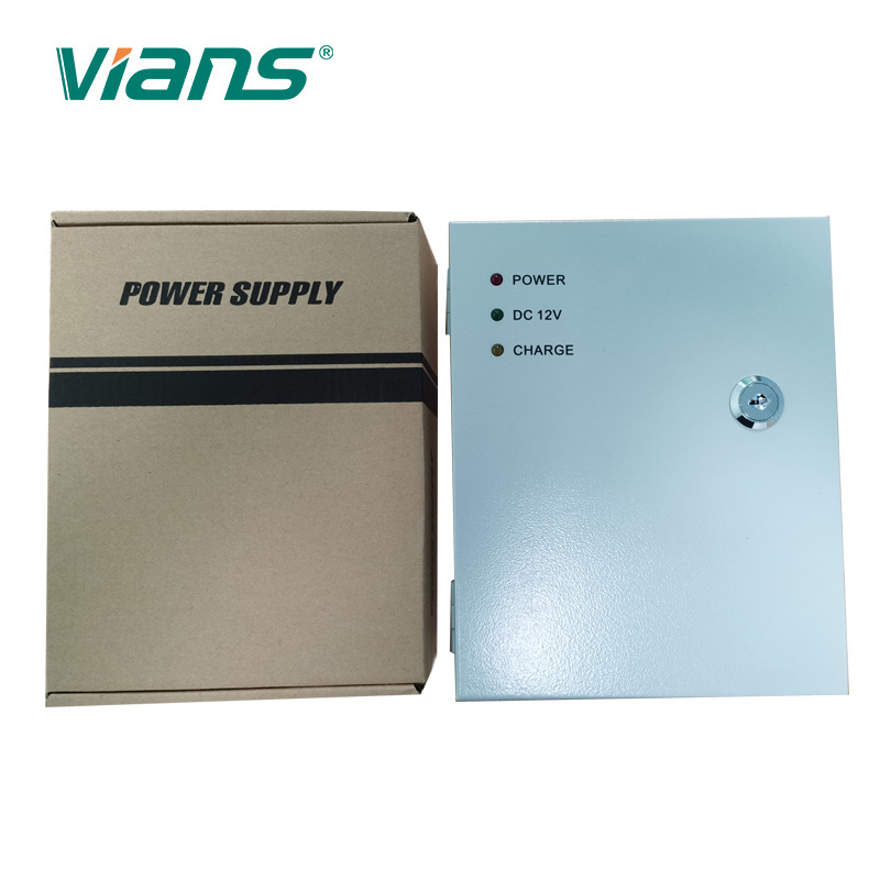 Metal Box 60W 12V DC Switching CCTV Power Supply with Battery Backup