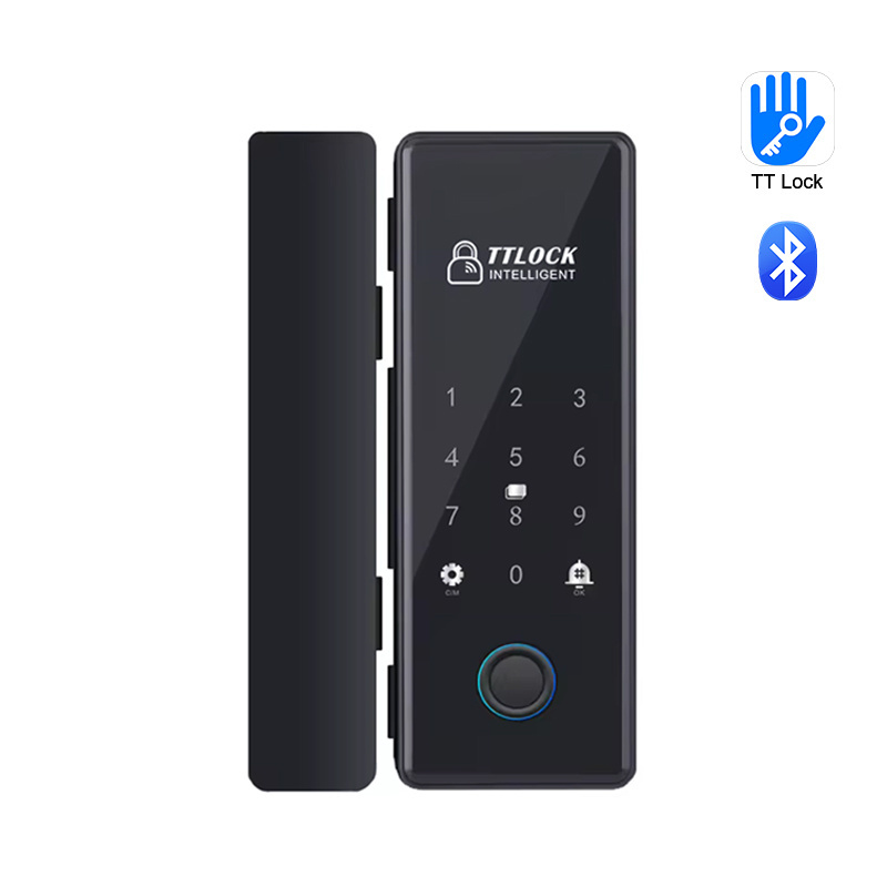 No drilling TT BLE smart glass door lock