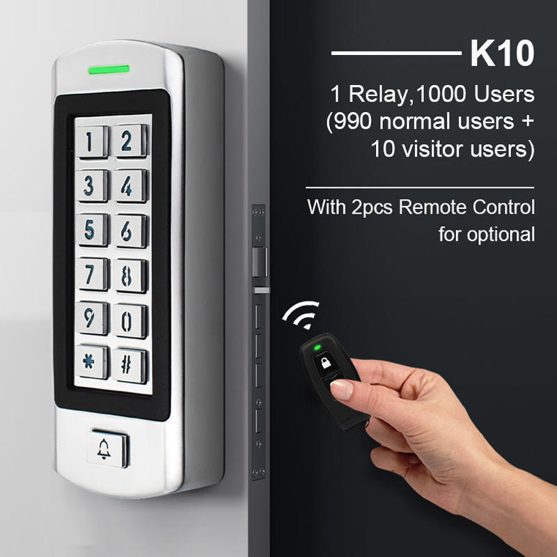 VIANS IP66 Waterproof Door Entry Security Control Systems EM ID Card Reader Door RFID Metal Smart Keypad Standalone