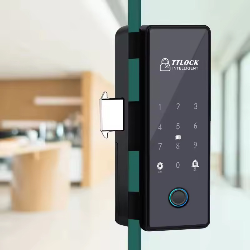 No drilling TT BLE smart glass door lock