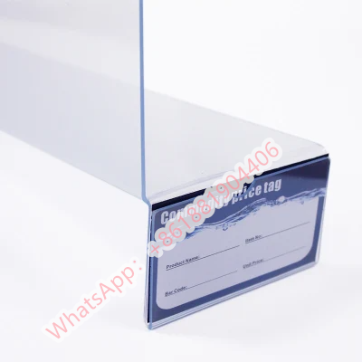 Cigarette Rack Plastic Shelf Display Pusher and Divider Plastic PVC Shelf Divider Supermarket for Supermarket Shelf