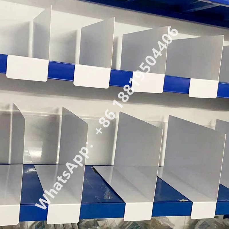 PVC Shelf Dividers for Closets, Clear Closet Shelf Divider for Wooden Shelving, Shelf Organizer for Clothing and Purse