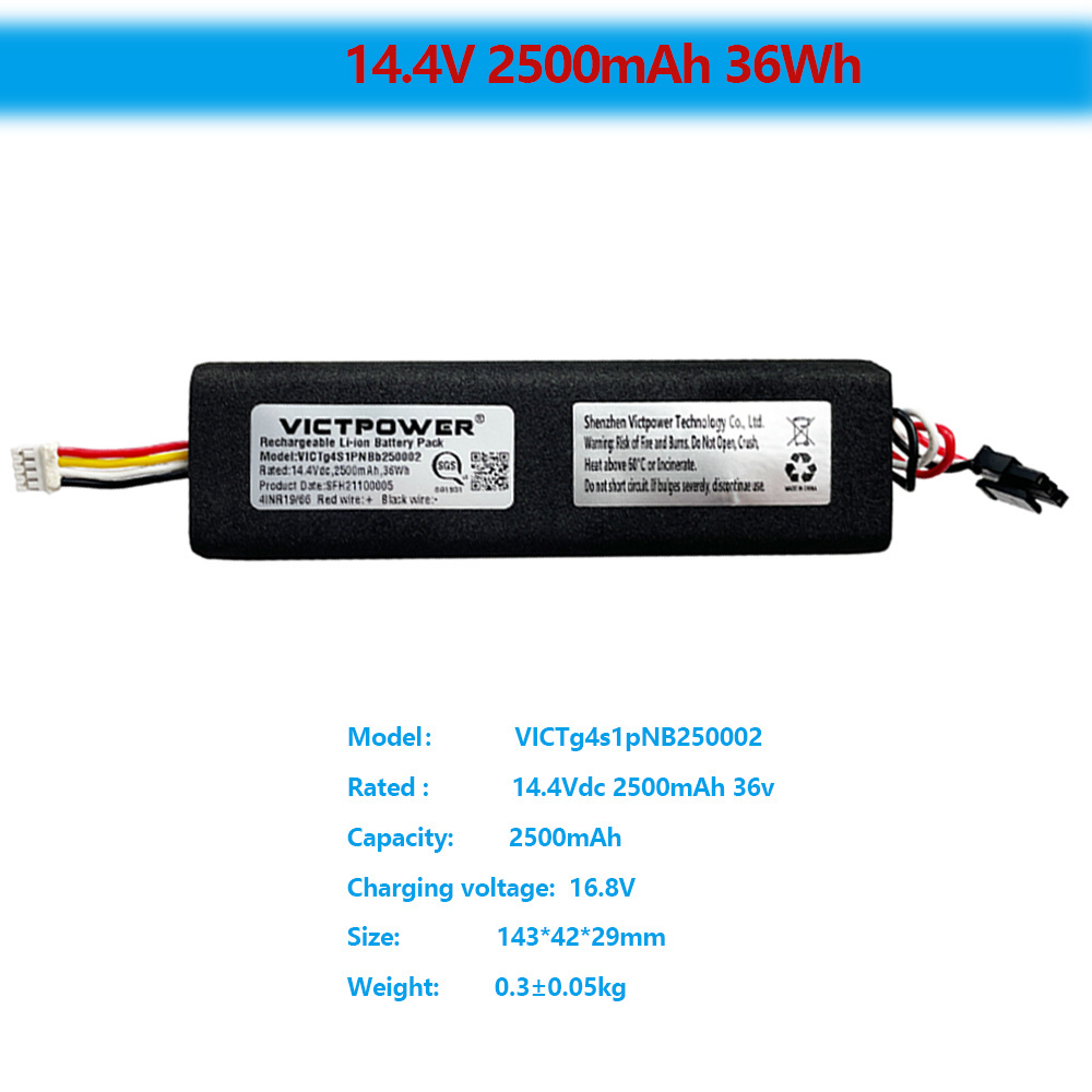 Victpower factory14.4v 2500mAh 36Wh lithium battery for gun massage