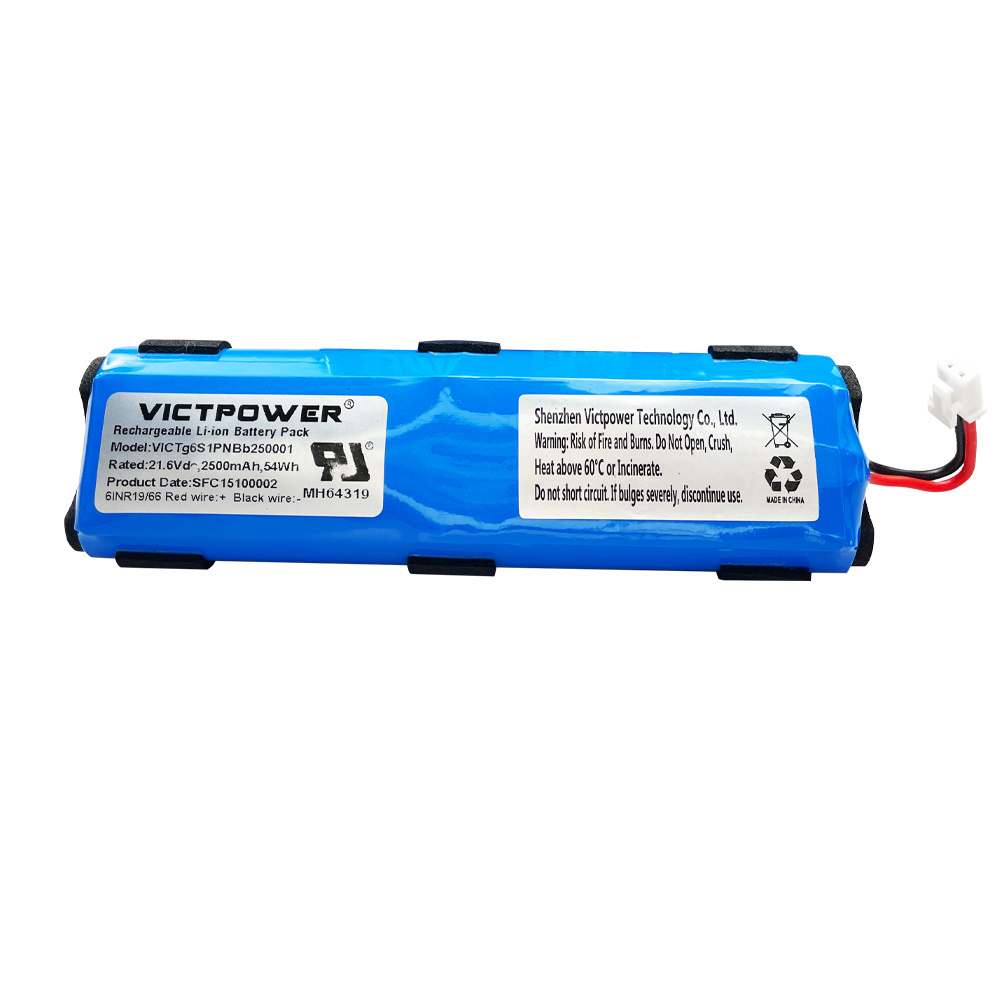 Victpower custom battery pack 21.6V 2500mAh 54Wh rechargeable lithium battery for gun massage