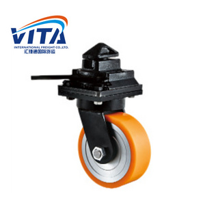 3 Ton Or 5 Ton Double Wheel Iron Core Pu Container Caster Wheel