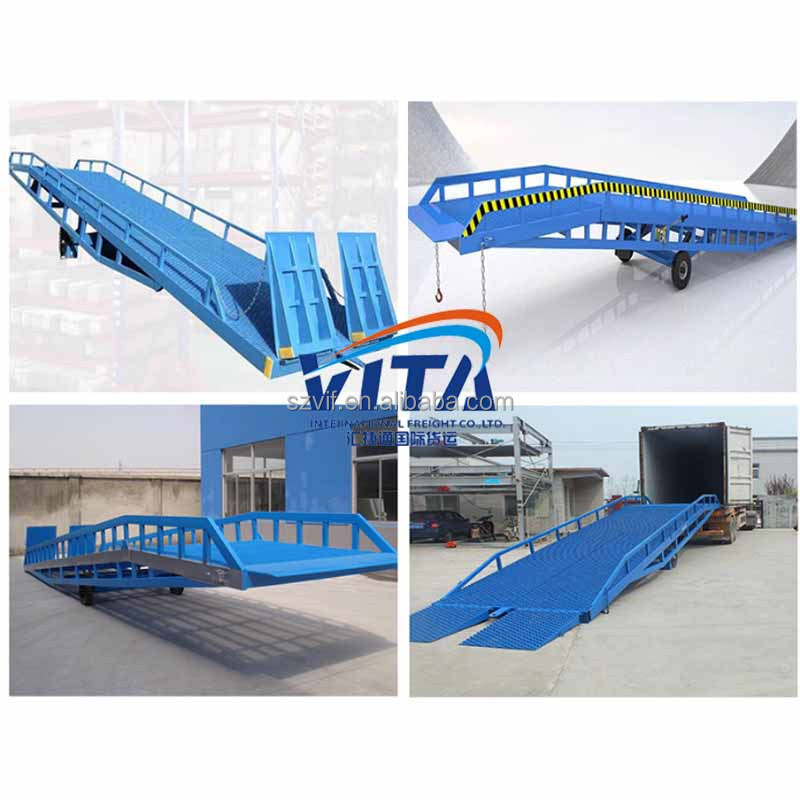 8Ton 12Ton Truck Hydraulic Warehouse Mobile Container Dock Loading Ramp Yard 11M Dock Leveler