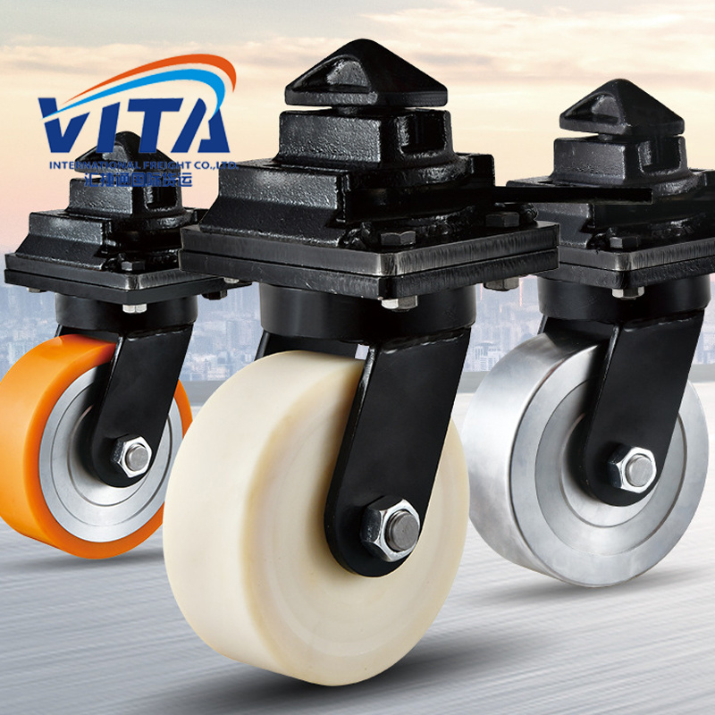 New Style Iso Shipping Sea Container Wheels Super Heavy Duty Castor Wheel 2 Ton Heavy Duty Caster Wheels