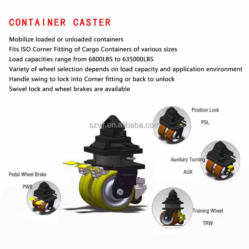 Manufacturer Heavy Duty 3 Inch 4 Inch 5 Inch Pu Pp Tpr Cart Wheel Container Industrial Caster Wheels Trolley Wheels