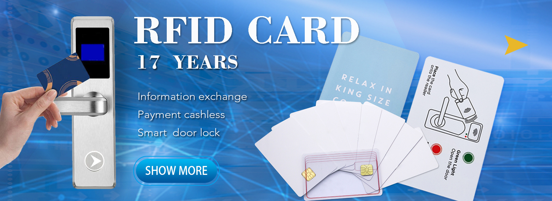 FM11RF08 RFID Blank card 13.56MHz NFC hotel key card Smart door lock 1K memory card