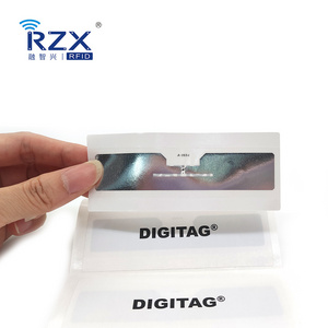 Cheap Long Range RFID tags ISO18000 6C Tamper Proof RFID Windshield Sticker UHF Vehicle Label Tag