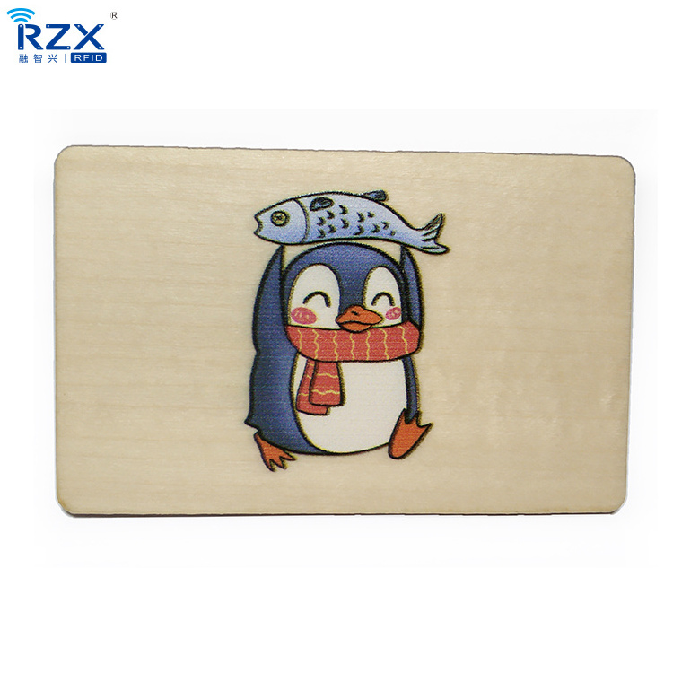 Eco Friendly Laser Engraved RFID NFC Wooden Cards 13.56mhz NTAG 213 Nfc Wood Business Cards