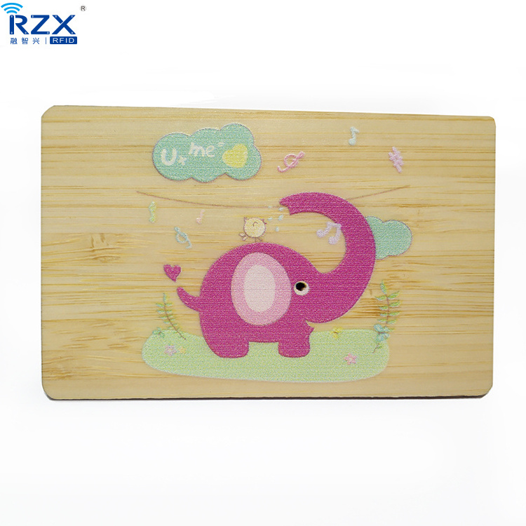 Eco Friendly Laser Engraved RFID NFC Wooden Cards 13.56mhz NTAG 213 Nfc Wood Business Cards