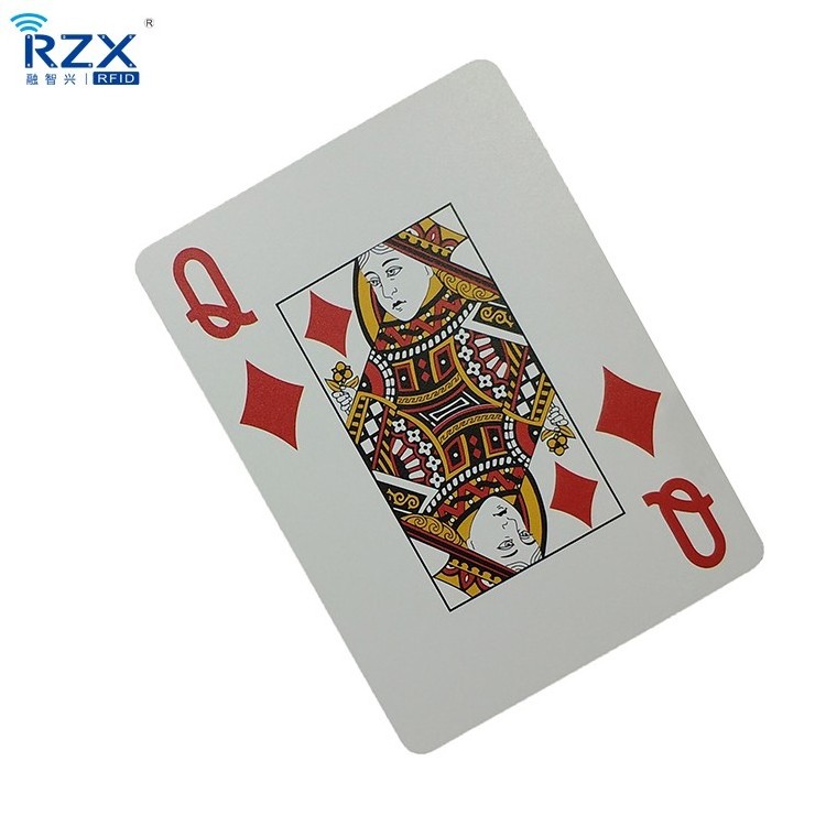 Casino 13.56MHz  RFID Plastic Playing Cards  ICODE SLI  PVC poker card