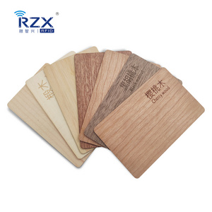 Programmable NFC chip NTAG 213 Wooden Cards RFID Wood Hotel Key Card Bamboo Business Card