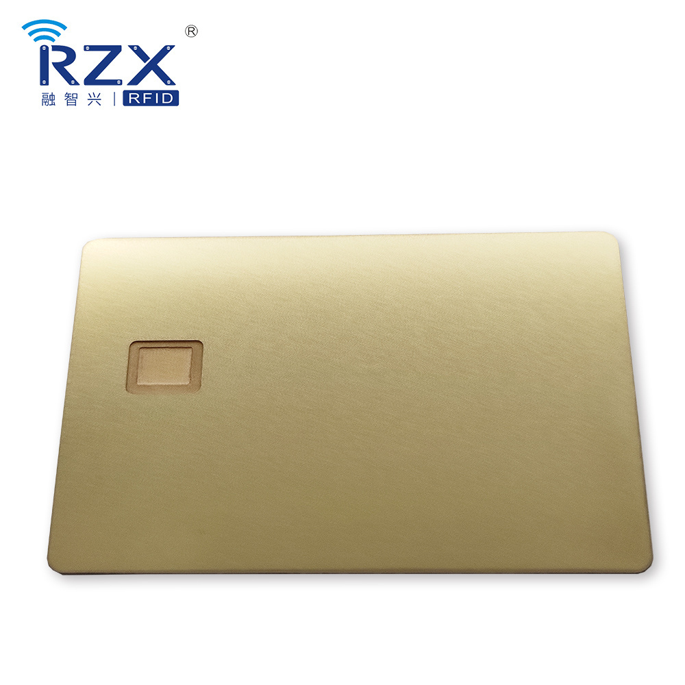 Stainless Steel 0.8mm Metal Card SLE4442 Chip Slot IC Contact Chip Metal blank credit cards