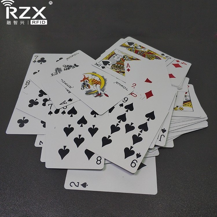 Casino 13.56MHz  RFID Plastic Playing Cards  ICODE SLI  PVC poker card