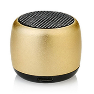 Custom Colorful Metal Portable Handsfree 2W Coin Size Mini Bluetooth Speaker with Subwoofer Sound