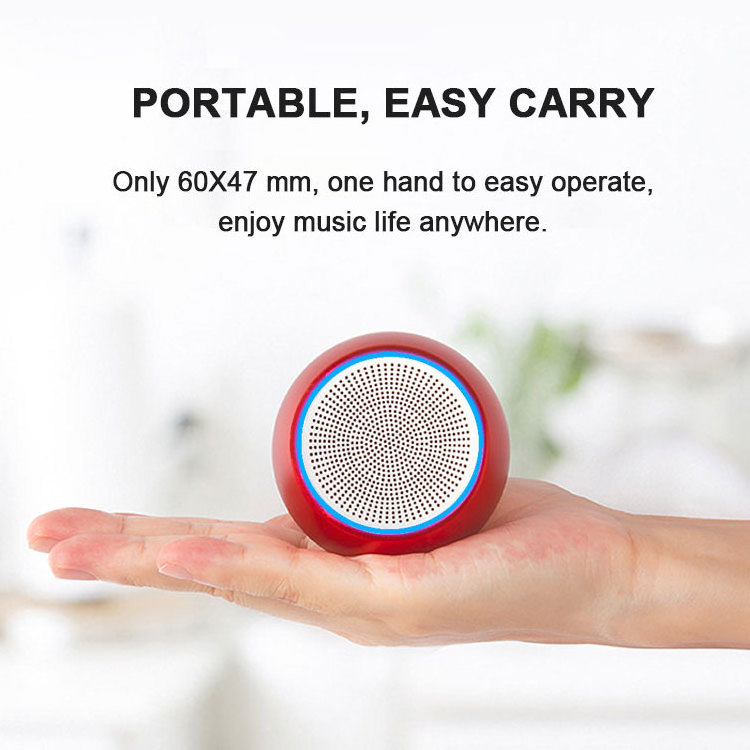 5W Super Bass Portable Speaker Stereo Handsfree 800mAh Waterproof Bluetooth Speaker With RGB LED Speaker